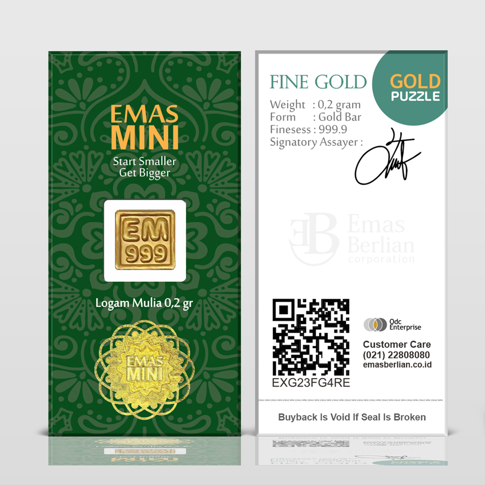 Emas Mini Secure Card 0,2 gram