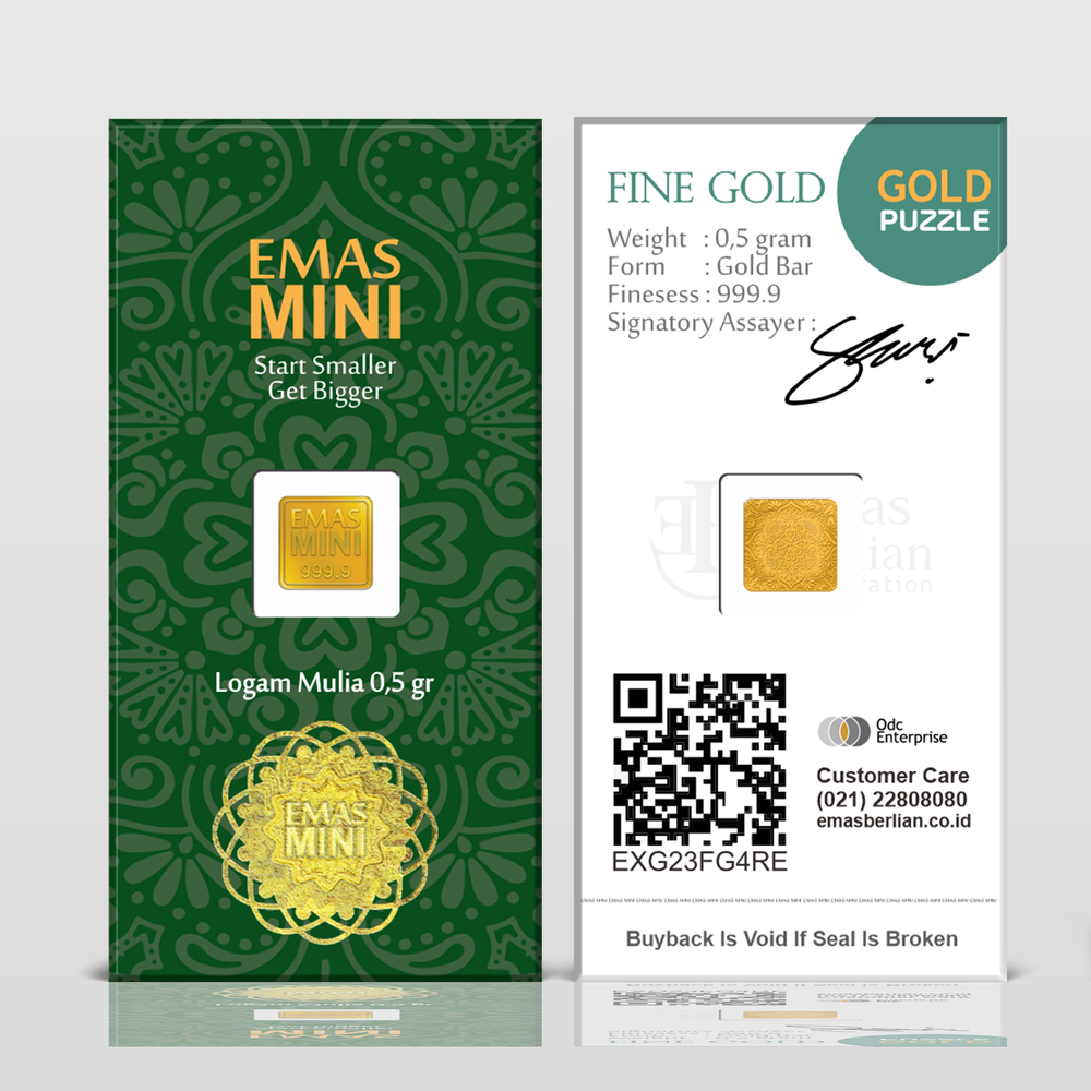 Emas Mini Secure Card  0,5 gram
